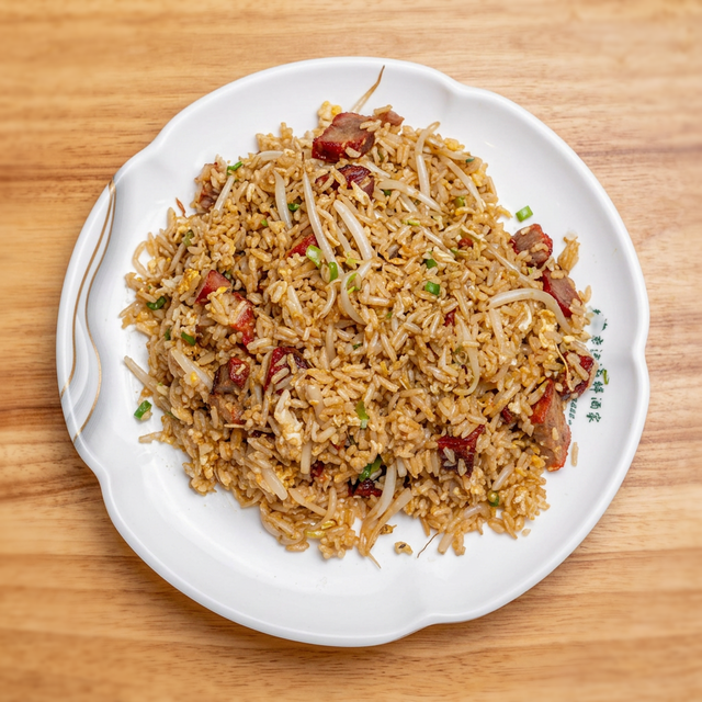 R16 叉燒炒飯 Roast Pork Fried Rice.