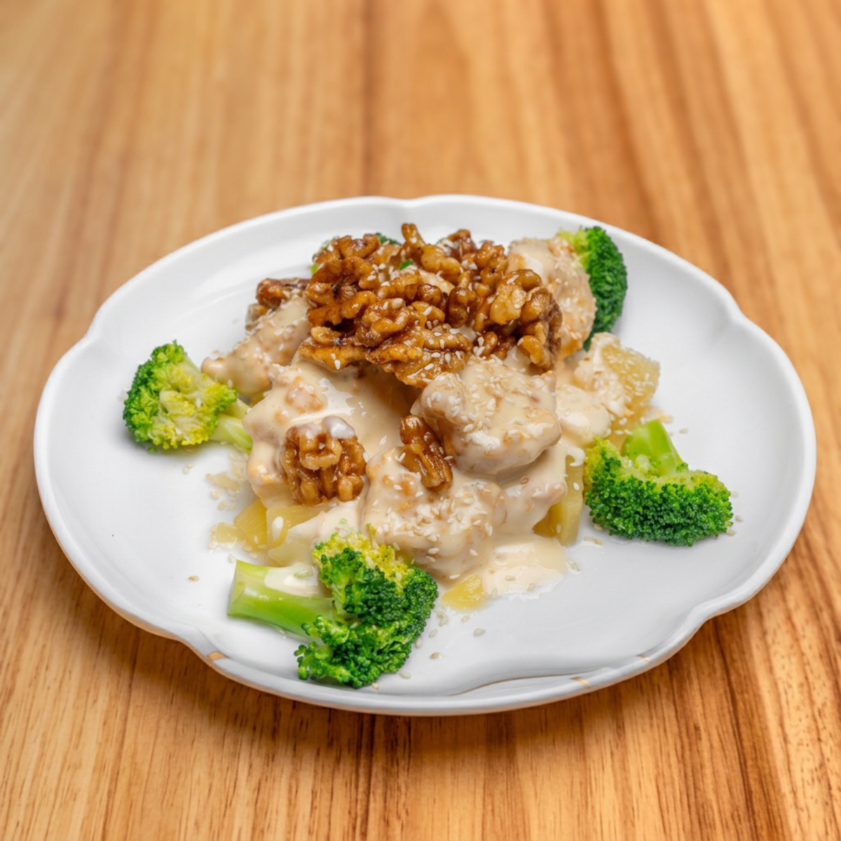 Ls17 奶油核桃蝦 Jumbo Shrimp in Cream with Walnuts