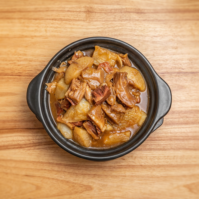 Cass3 蘿蔔牛腩煲 Flank Skin with White Turnips Casserole.