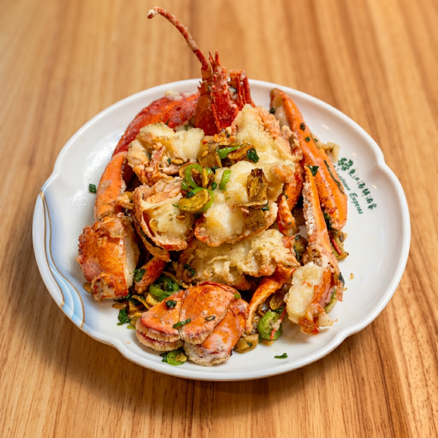 Ls 19 避风塘龙虾 Fried Lobster, Thai Style.