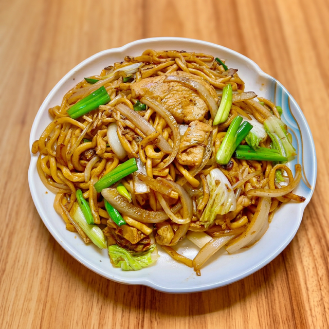 Lo2 雞肉撈麵 Chicken Lo Mein.