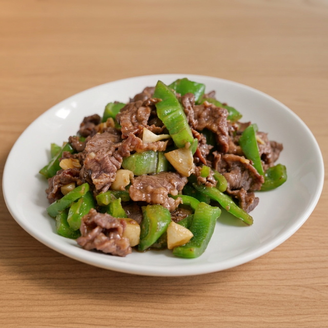 B5 青椒牛 Pepper Steak.