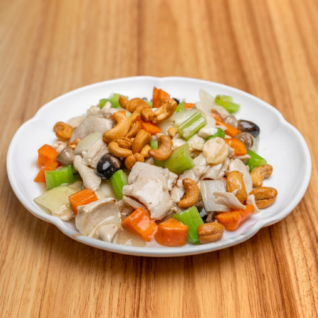 Chk8 腰果雞丁 Chicken with Cashew Nuts.